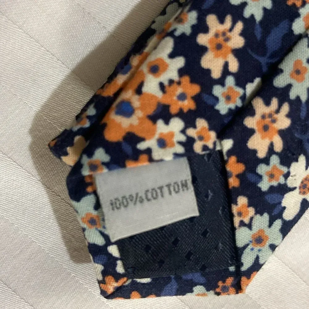 Pierre Cardin Flower Floral Skinny Tie